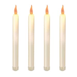 Lumabase Set of 4 Flameless Taper Candles