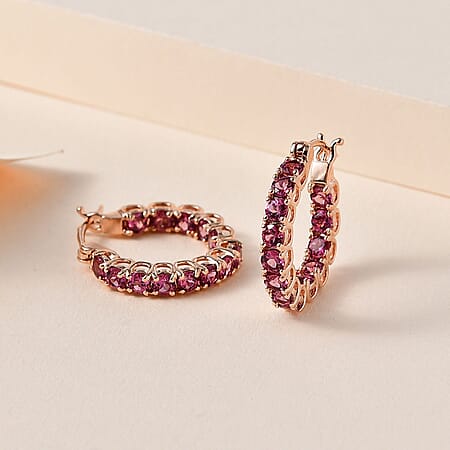 Tanzanian Wine Garnet / 925 Silver / Vermeil RG - Product card gallery slide 2 (10177286078777)