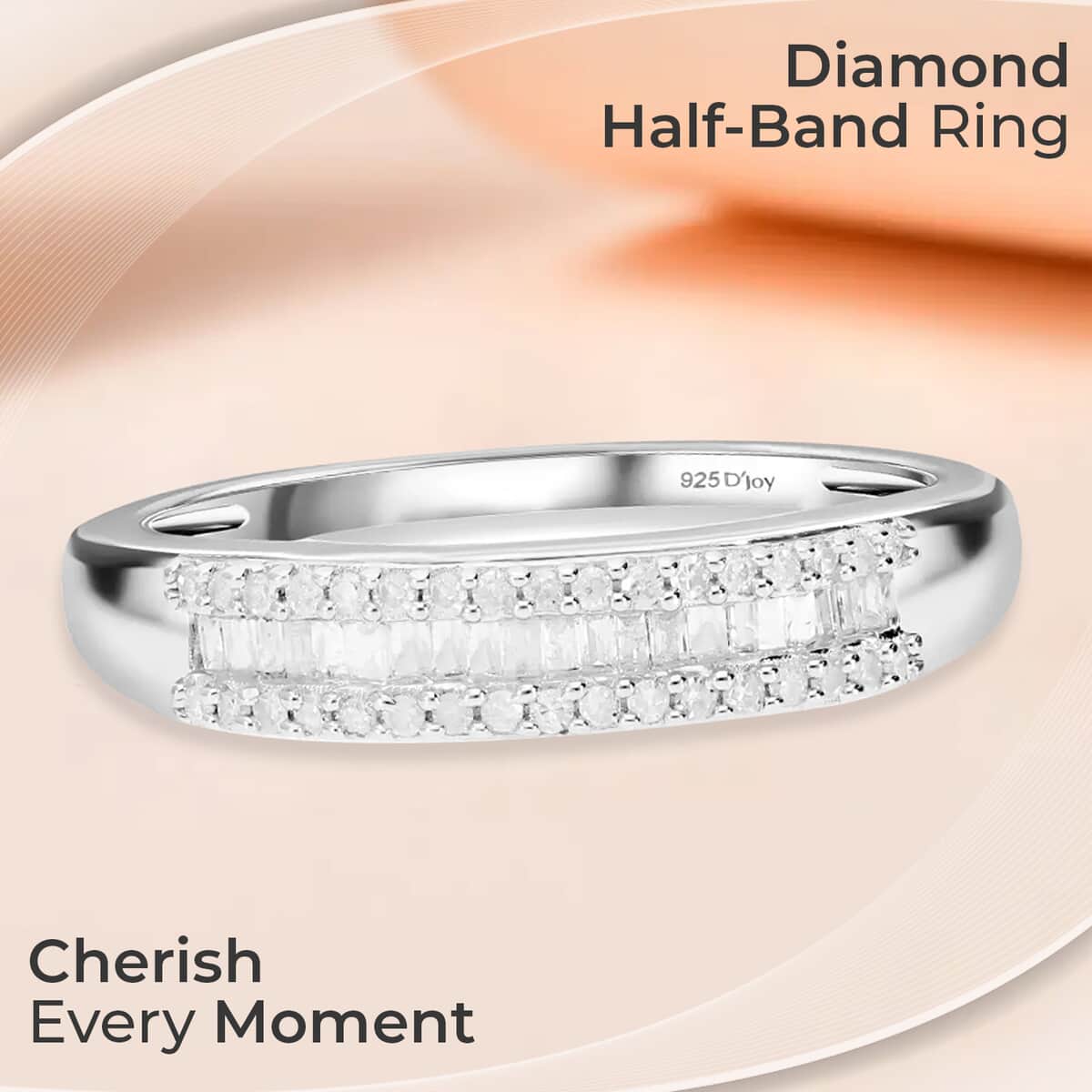 Buy Diamond Band Ring in Platinum Over Sterling Silver,Wedding Rings,Eternity  Band,Promise Rings For Women 0.25 ctw (Size 10) at ShopLC.