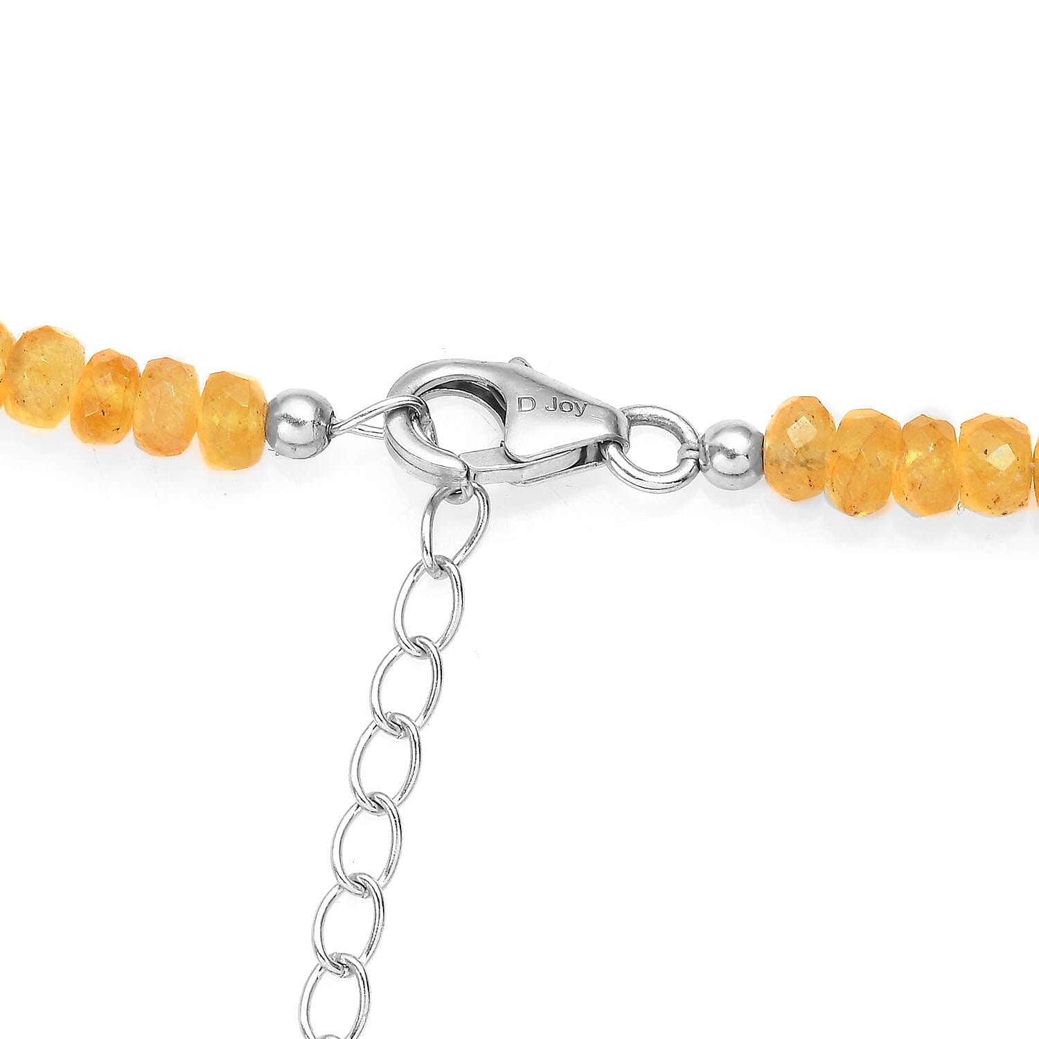 Heliodor Beaded Necklace 18 Inches in Rhodium Over Sterling Silver 80.00 ctw