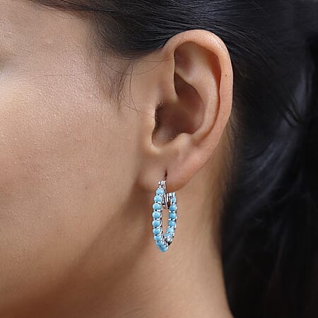 Sleeping Beauty Turquoise / 925 Silver / Platinum Overlay - Product card gallery slide 3 (10177287192889)