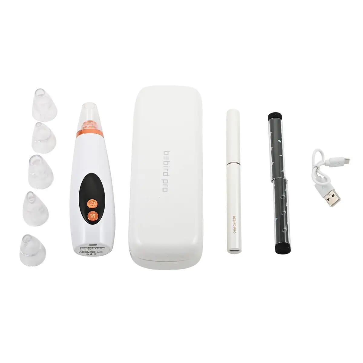 Bebird Pro FDA Ear Wax Removal Tool with HD Camera and 6 LED Lights BONUS Blackhead Remover Tool (Kit for iOS & Android) - White image number 0