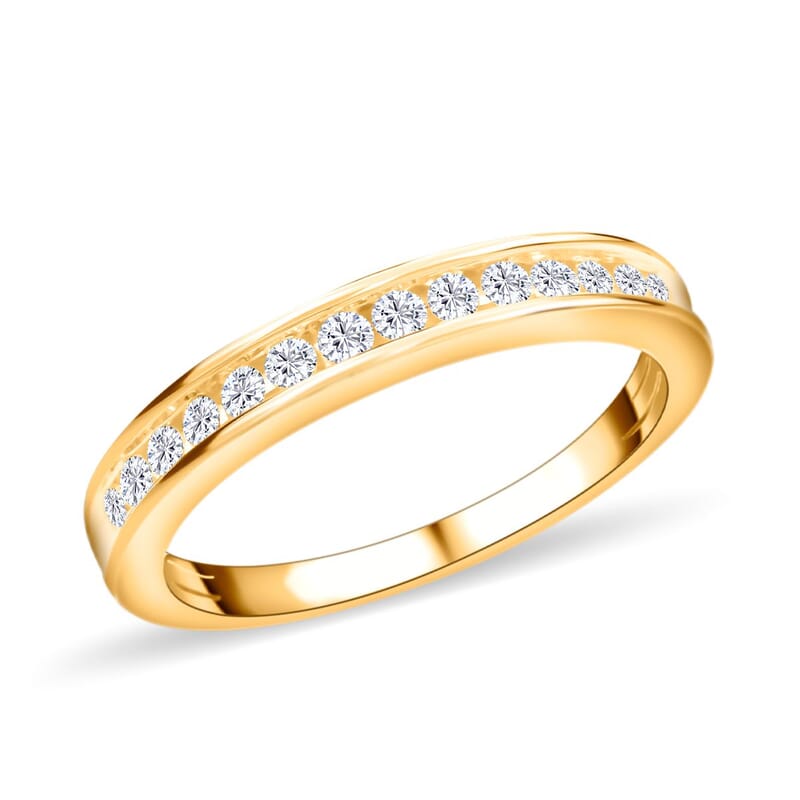 10K Yellow Gold Diamond Band Ring (Size 6.75) 0.25 ctw