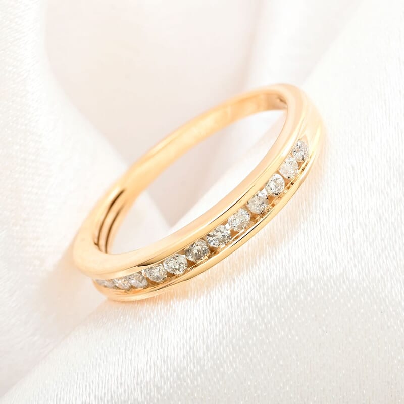 10K Yellow Gold Diamond Band Ring (Size 6.75) 0.25 ctw