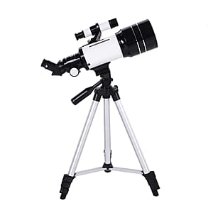 Terrestrial and Astronomical Telescope with Bluetooth & Phone Holder (70mm Refractor Aperture & 300mm Focal Length)