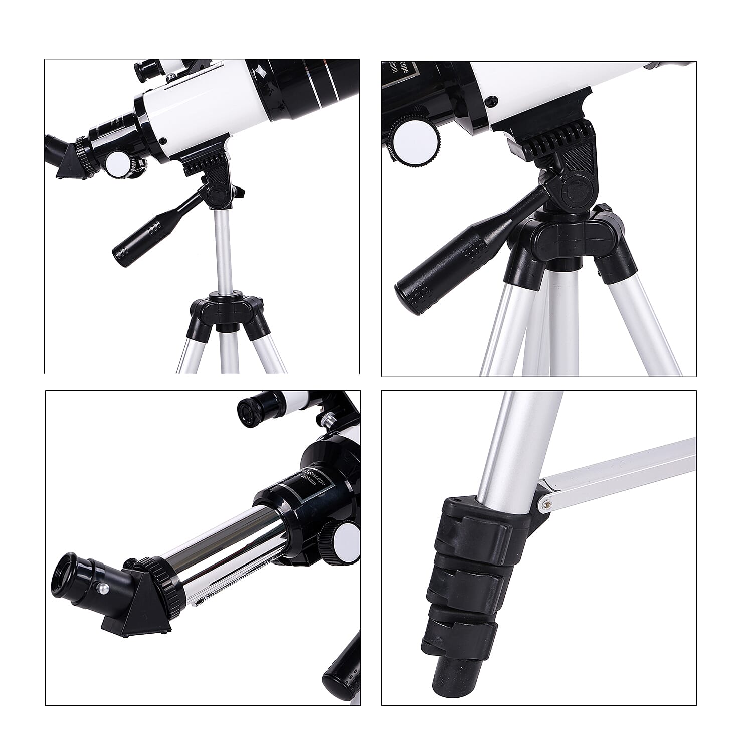 Terrestrial and Astronomical Telescope with Bluetooth & Phone Holder (70mm Refractor Aperture & 300mm Focal Length)