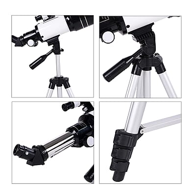 Terrestrial and Astronomical Telescope with Bluetooth & Phone Holder (70mm Refractor Aperture & 300mm Focal Length)