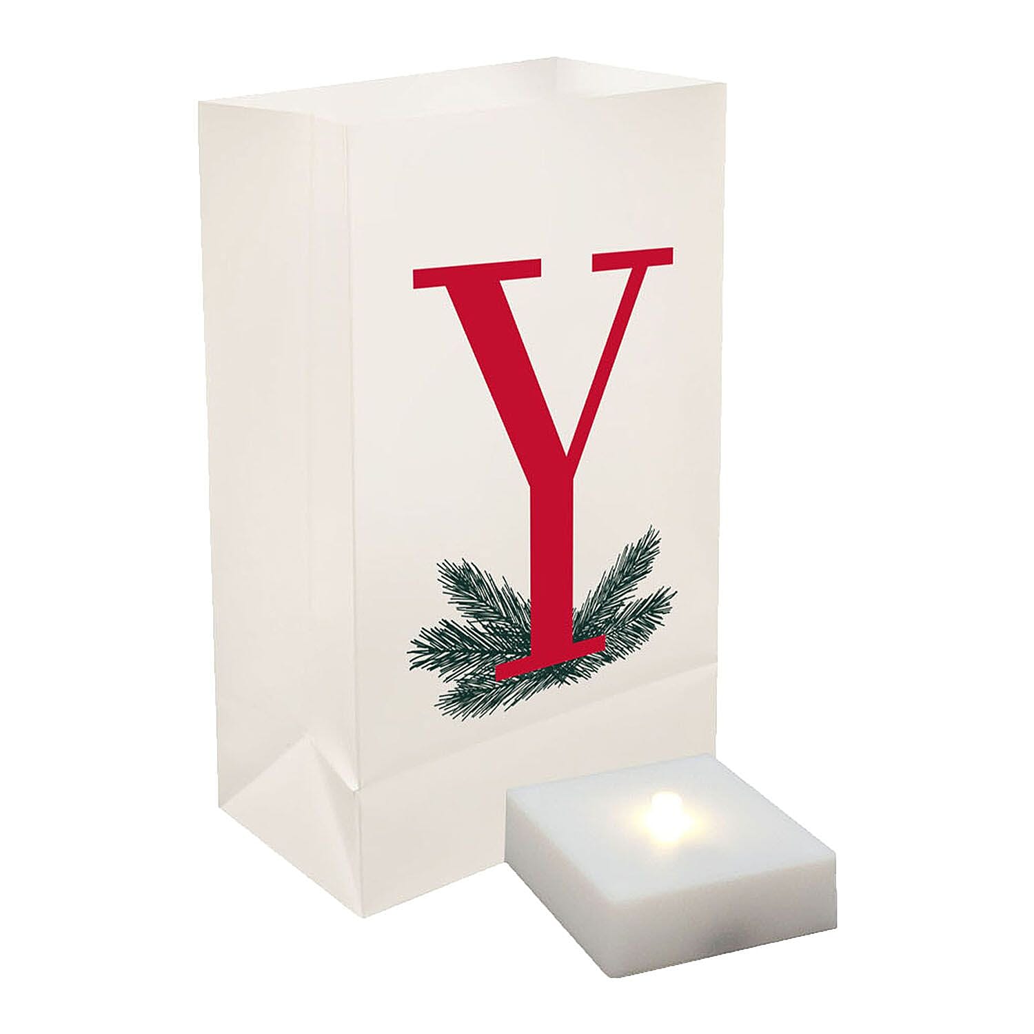 Lumabase Christmas-Battery Operated LED Luminaria Kit, JOY – Set of 6