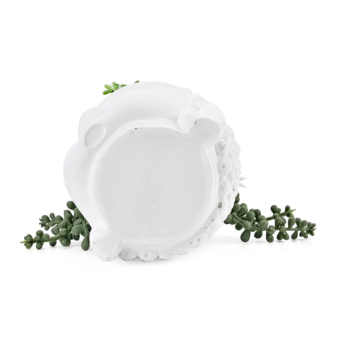 White Artificial Succulent Buddha Head Pot image number 7