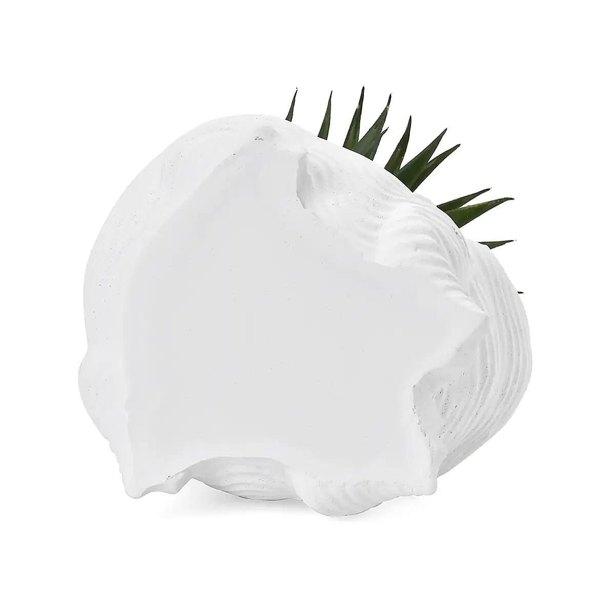 White Artificial Succulent Frog Shape Pot image number 6