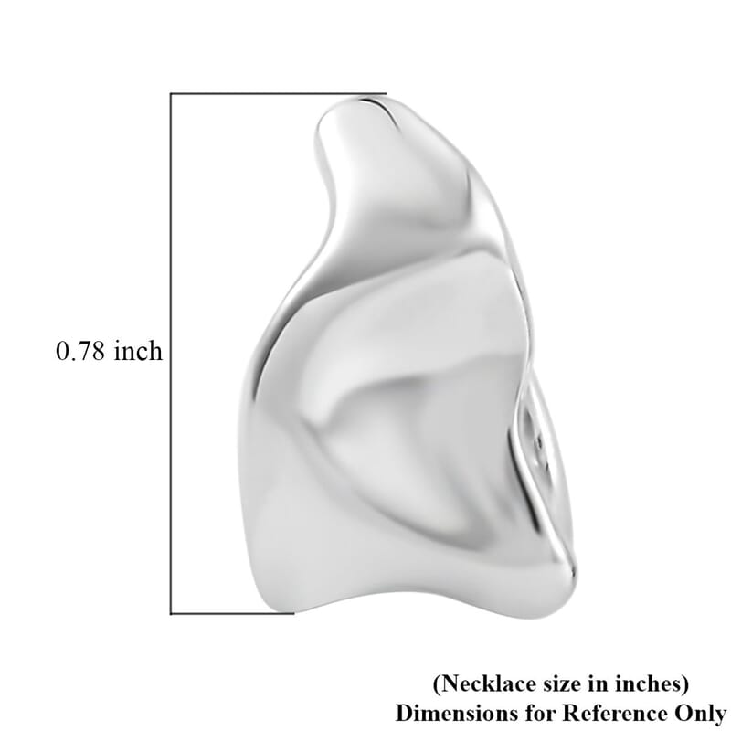 Rhodium Over Sterling Silver Earrings 7.85 Grams