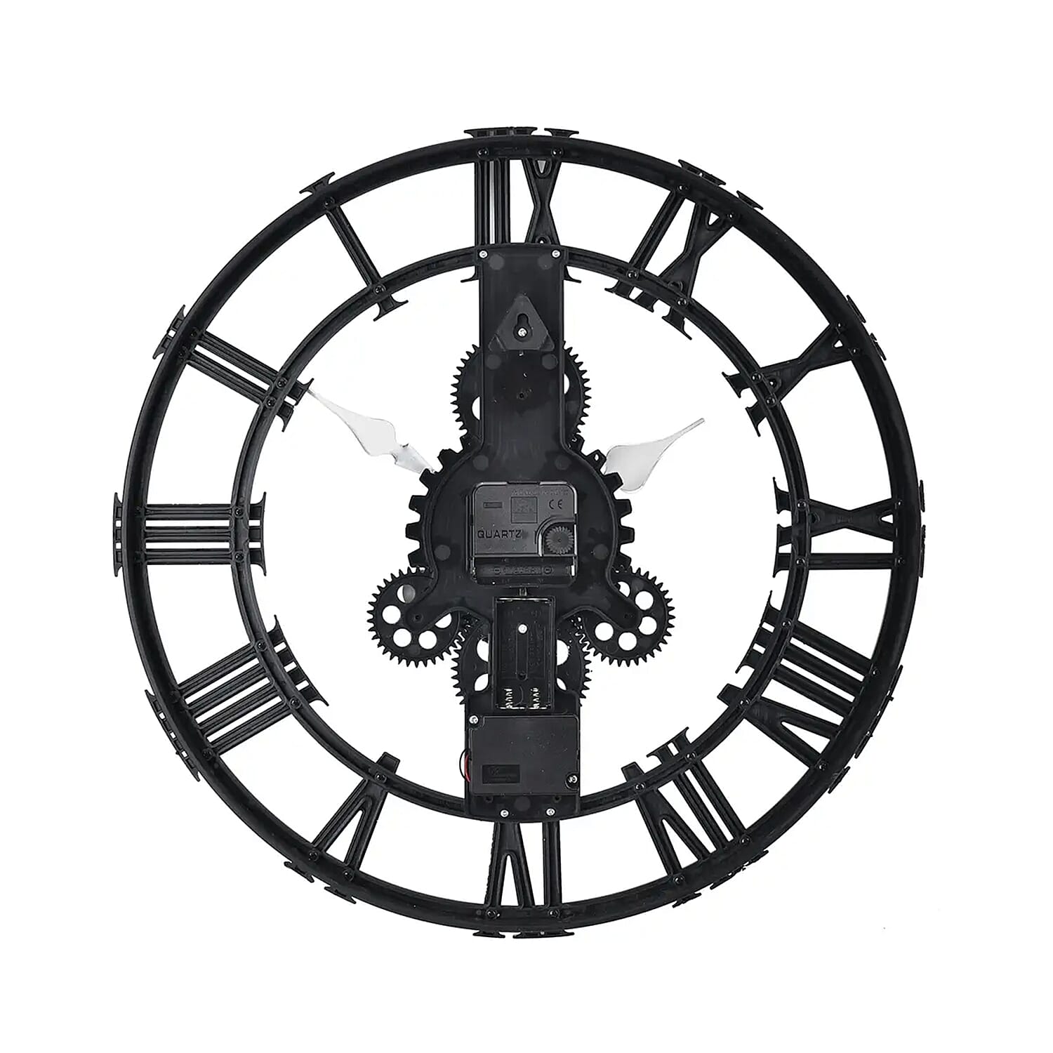 Gold Color Gear Wall Clock