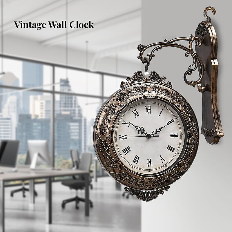 Bronze Decorative Vintage Wall Clock