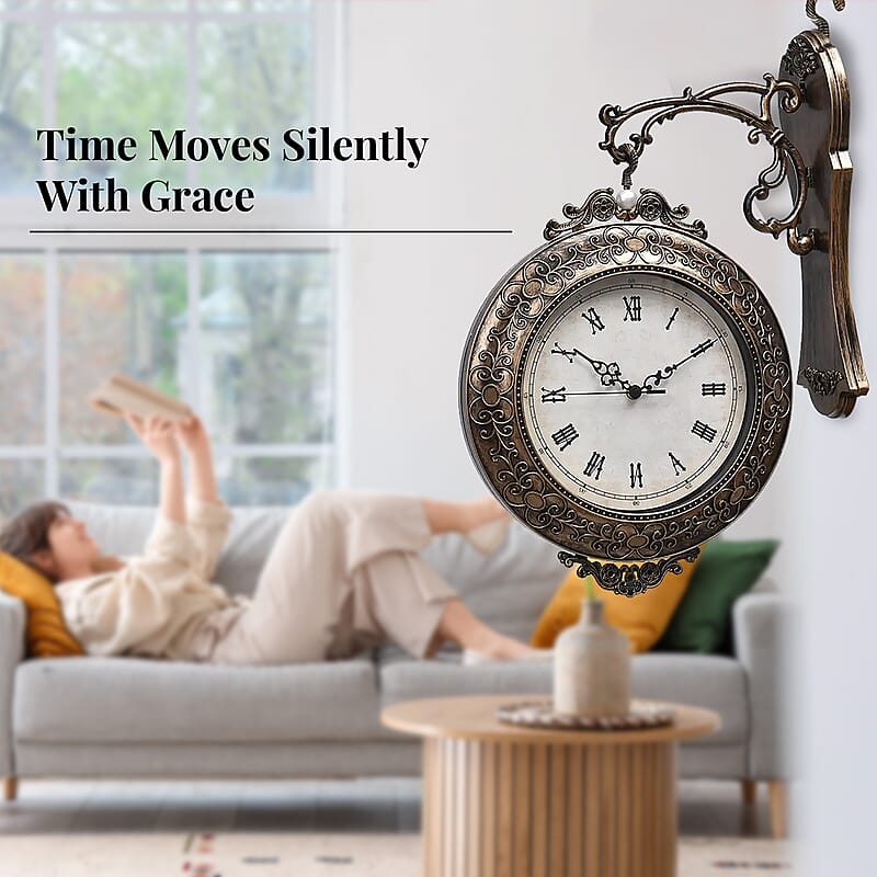 Bronze Decorative Vintage Wall Clock