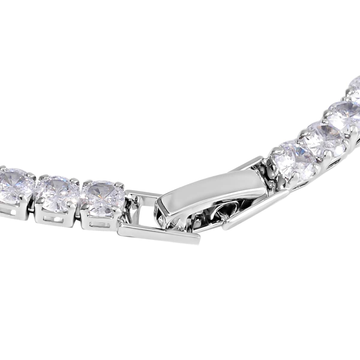 Simulated Diamond Dragonfly Bracelet in Silvertone (7.50 In) 5.00 ctw image number 2