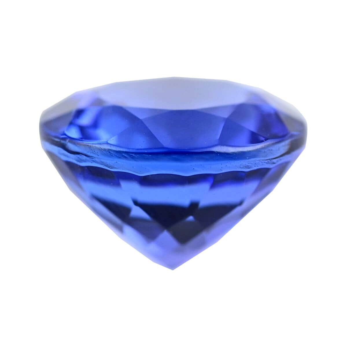Certified and Appraised AAAA VIVID Tanzanite (Rnd Free Size) 12.00 ctw image number 2