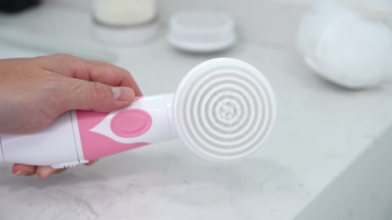 4 in 1 Face and Body Electric Brush Set with Interchangeable Heads for Skin Care, Waterproof Exfoliating Rechargeable Massager