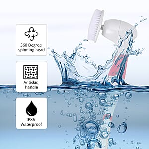 4 in 1 Face and Body Electric Brush Set with Interchangeable Heads for Skin Care, Waterproof Exfoliating Rechargeable Massager