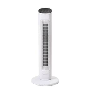 Homesmart Remote Control Tower Fan with Copper Motor in 2 Modes & 3 Speed - White