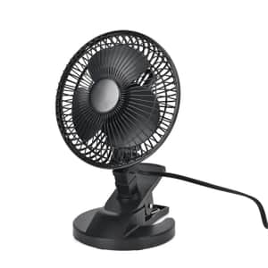 Black Portable Lightweight Fan with 2 Speed Low & High (Voltage: 0.35A, 18W)