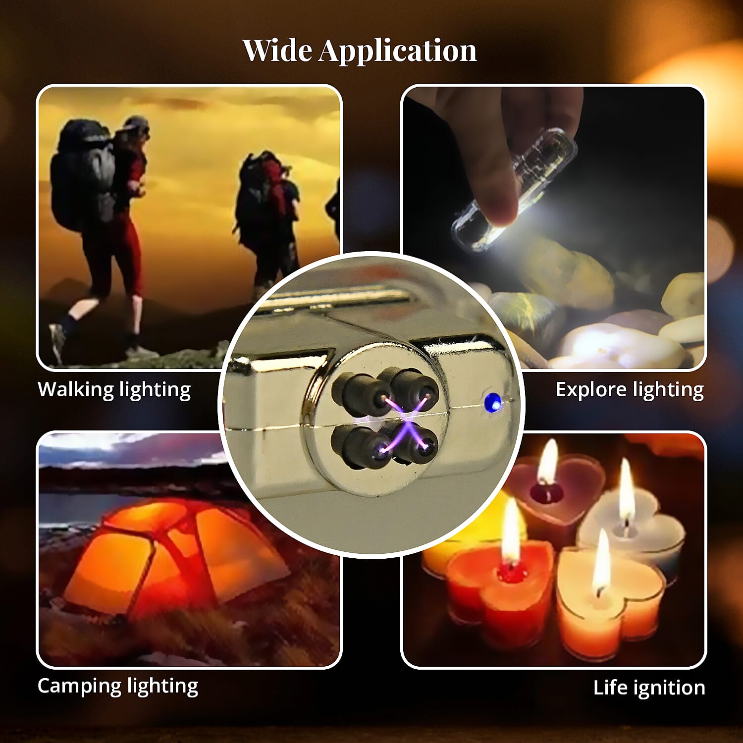 Rechargeable 3W Cob LED Light with 300mAh Battery