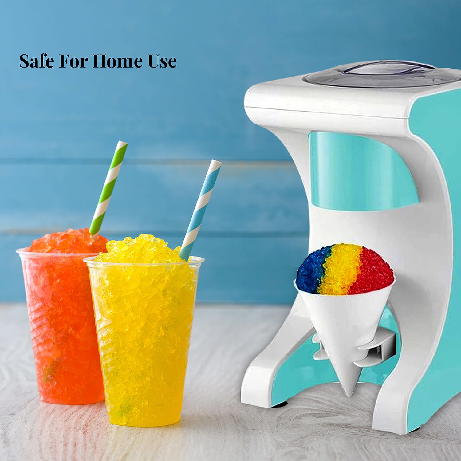 Buy Snow Cone Shaved Ice Crusher Machine with One Plastic