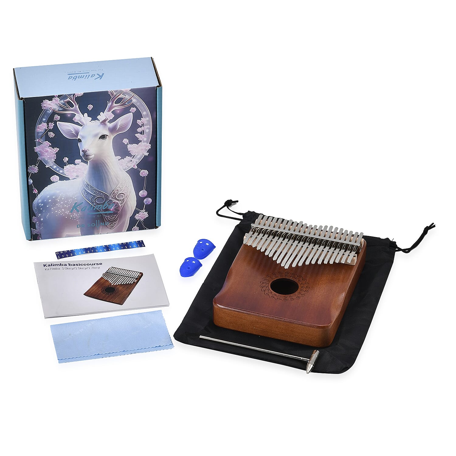 Kalimba- 21 Sound Thumb Piano - Brown