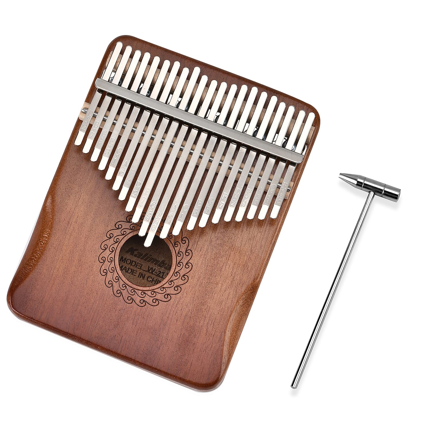 Kalimba- 21 Sound Thumb Piano - Brown