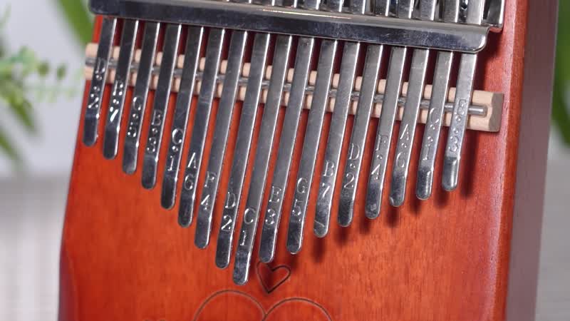 Kalimba- 17 Sound Thumb Piano - Brown (6.88"x4.72"x1.30")
