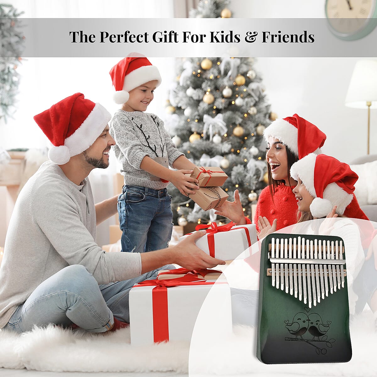 Kalimba- 17 Sound Thumb Piano - Green image number 5