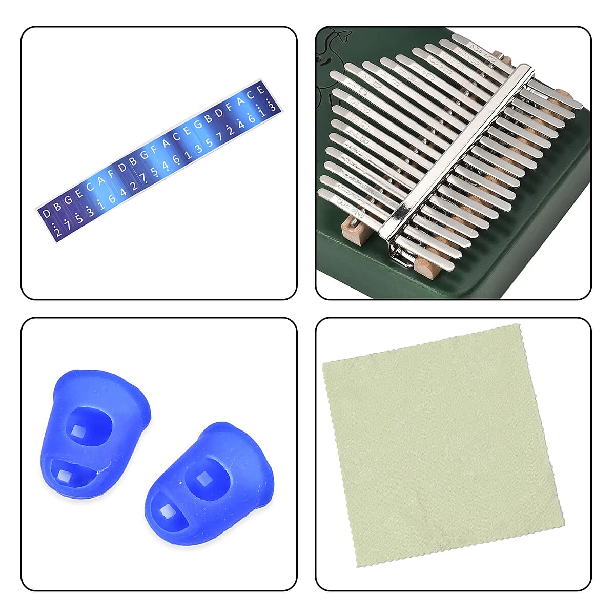 Kalimba- 17 Sound Thumb Piano - Green image number 7