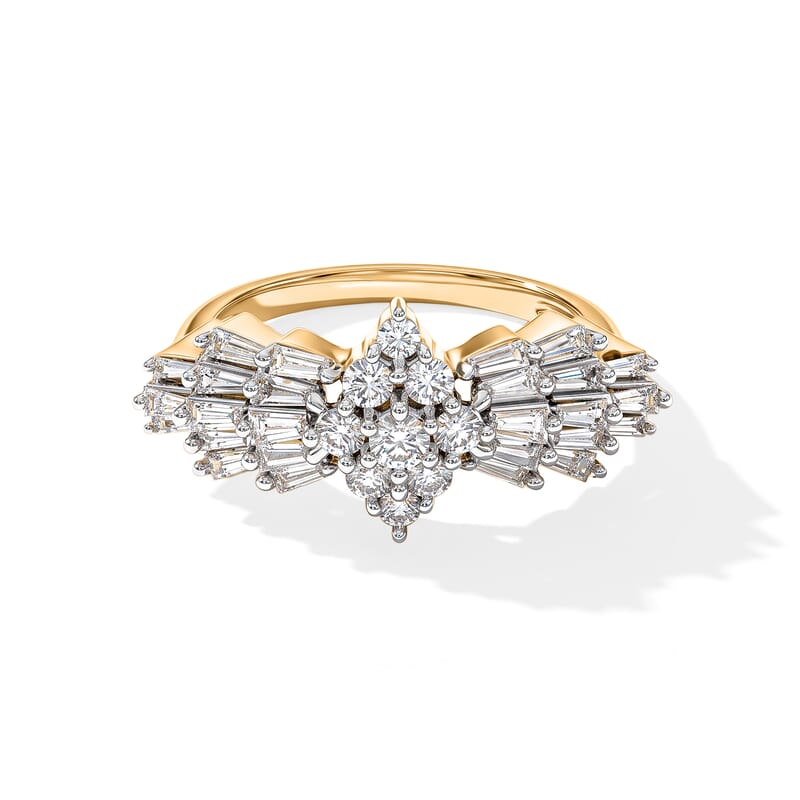 Diamond I1 1.00 ctw Ring in 14K Yellow Gold (Size 6.5)