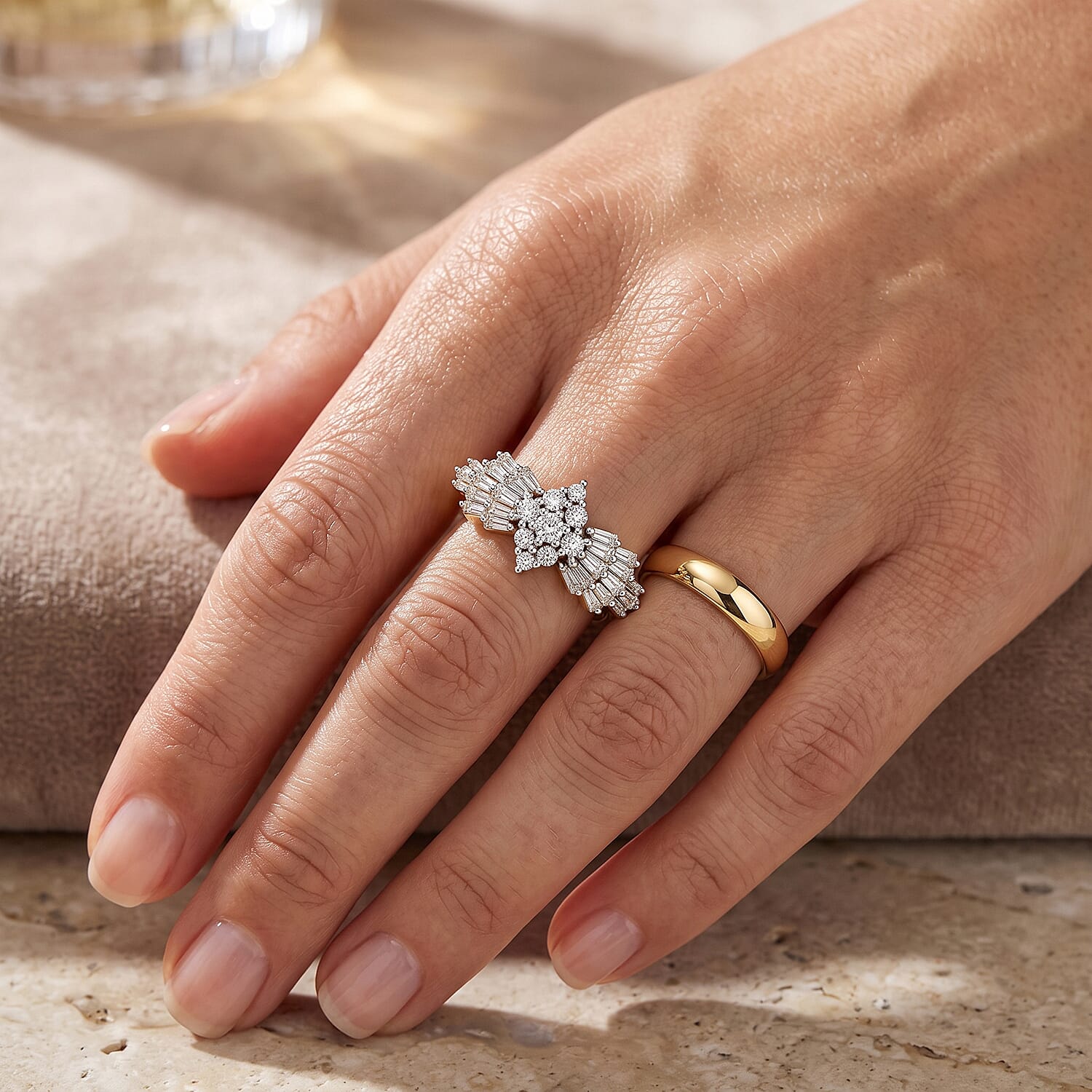 Diamond I1 1.00 ctw Ring in 14K Yellow Gold (Size 6.5)