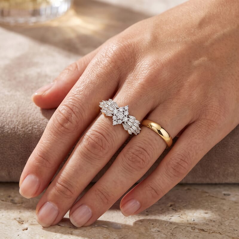 Diamond I1 1.00 ctw Ring in 14K Yellow Gold (Size 6.5)