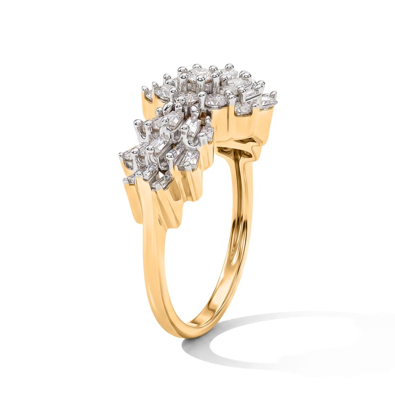 Diamond I1 1.00 ctw Ring in 14K Yellow Gold (Size 6.5)