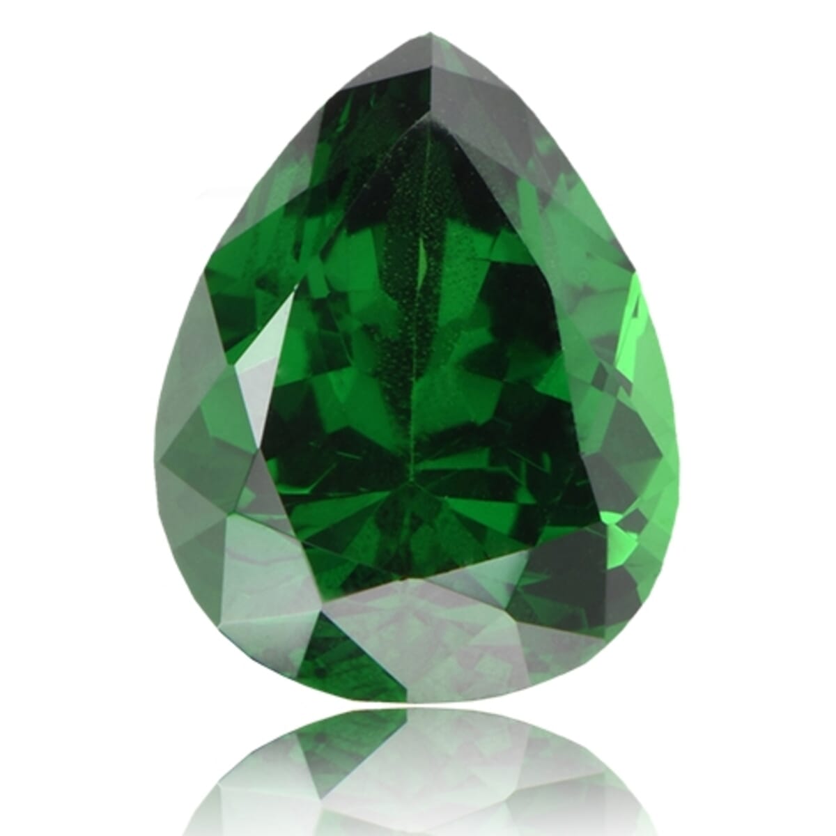 Certified & Appraised AAAA Tsavorite Garnet (Pear Free Size) 1.00 ctw image number 0