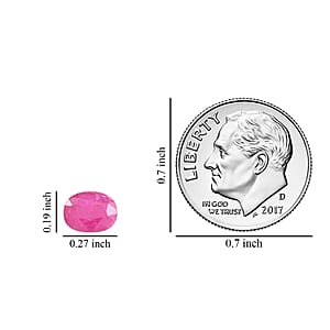 AAA Montepuez Ruby (Ovl 7x5 mm) 1.00 ctw