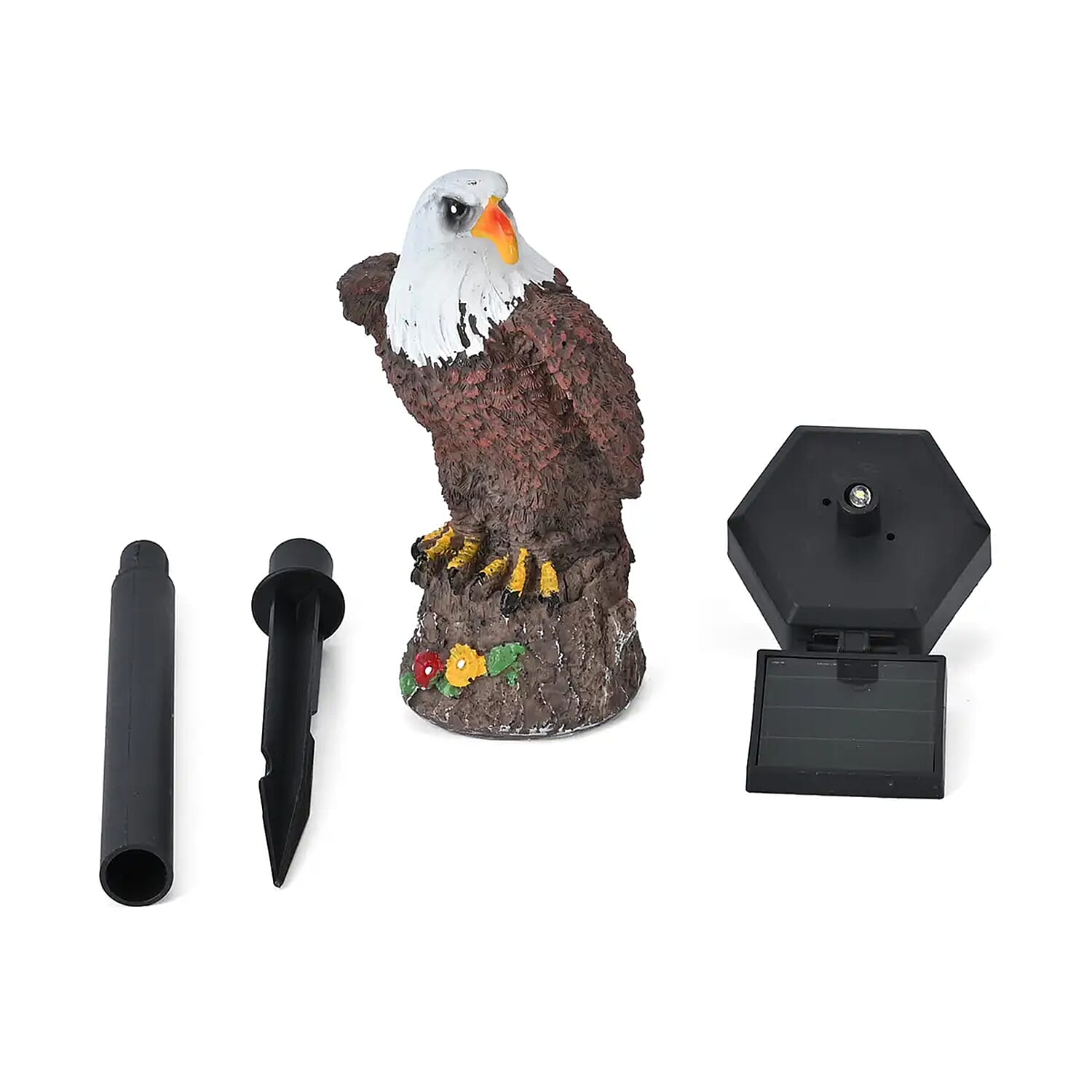 Eagle Figurine Solar Stake Outdoor Waterproof Garden Light