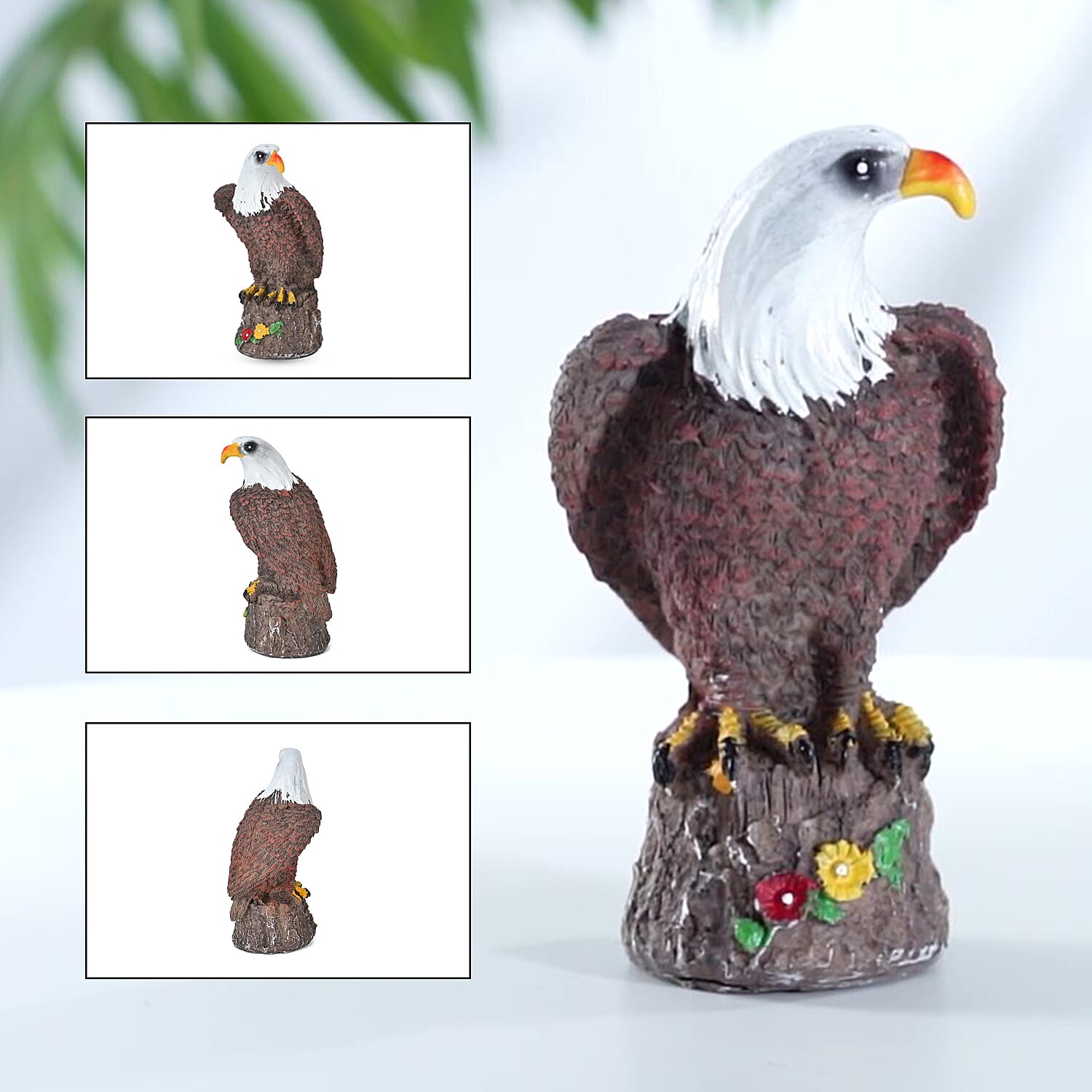 Eagle Figurine Solar Stake Outdoor Waterproof Garden Light