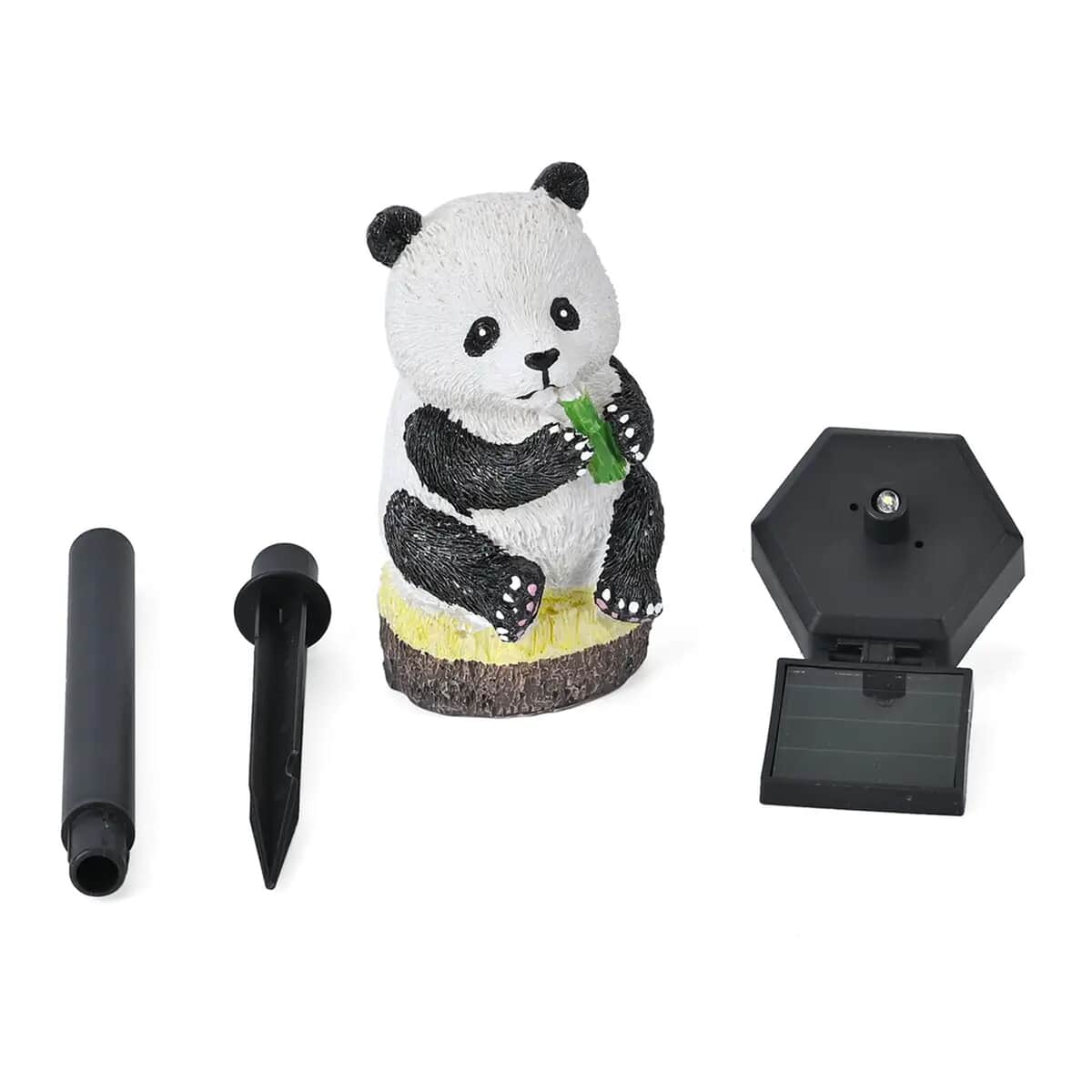 Panda Figurine Solar Stake Outdoor Waterproof Garden Light image number 0