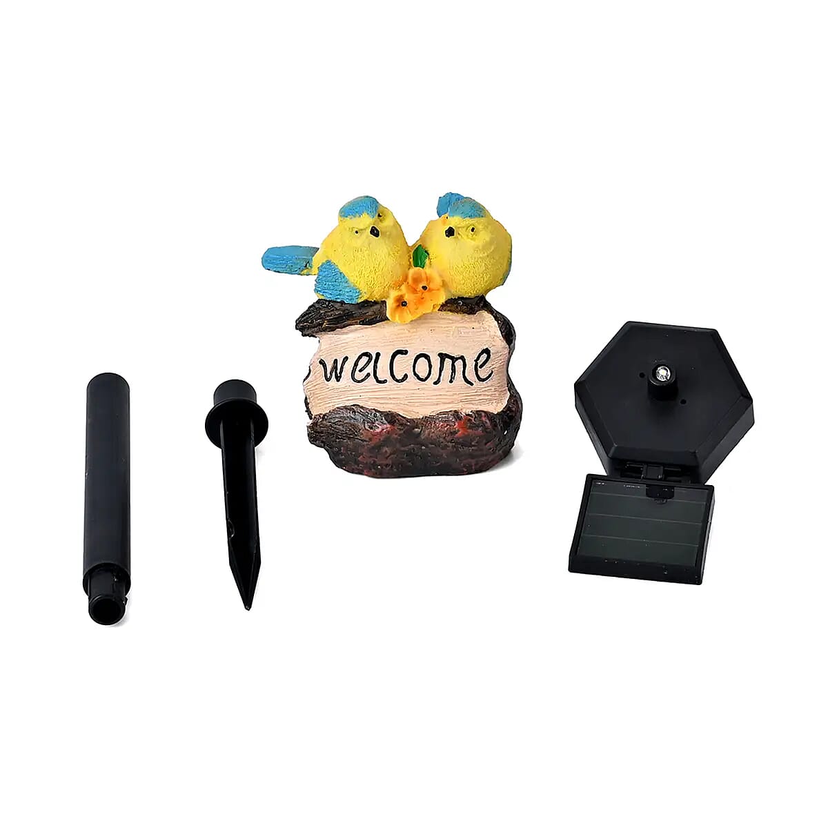 Birds Figurine Solar Stake Outdoor Waterproof Garden Light image number 0