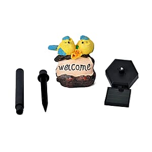 Birds Figurine Solar Stake Outdoor Waterproof Garden Light