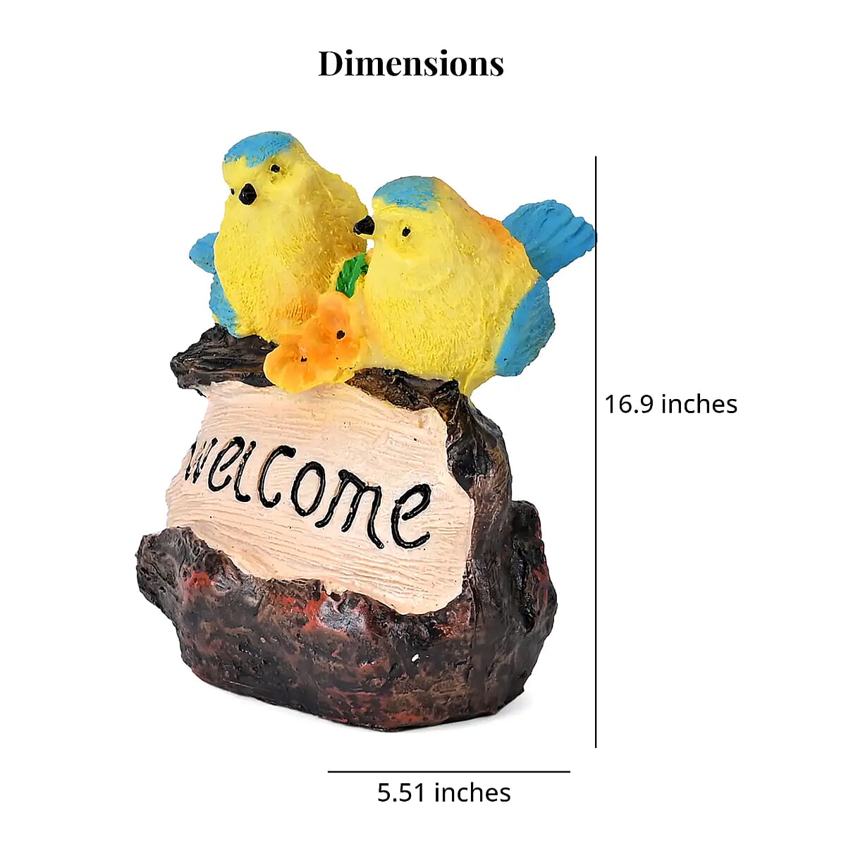 Birds Figurine Solar Stake Outdoor Waterproof Garden Light image number 5