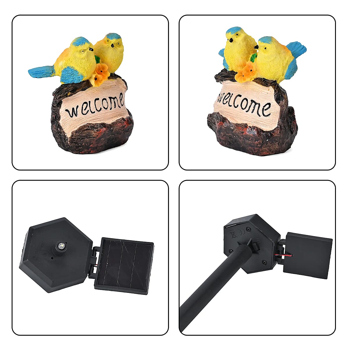 Birds Figurine Solar Stake Outdoor Waterproof Garden Light image number 6