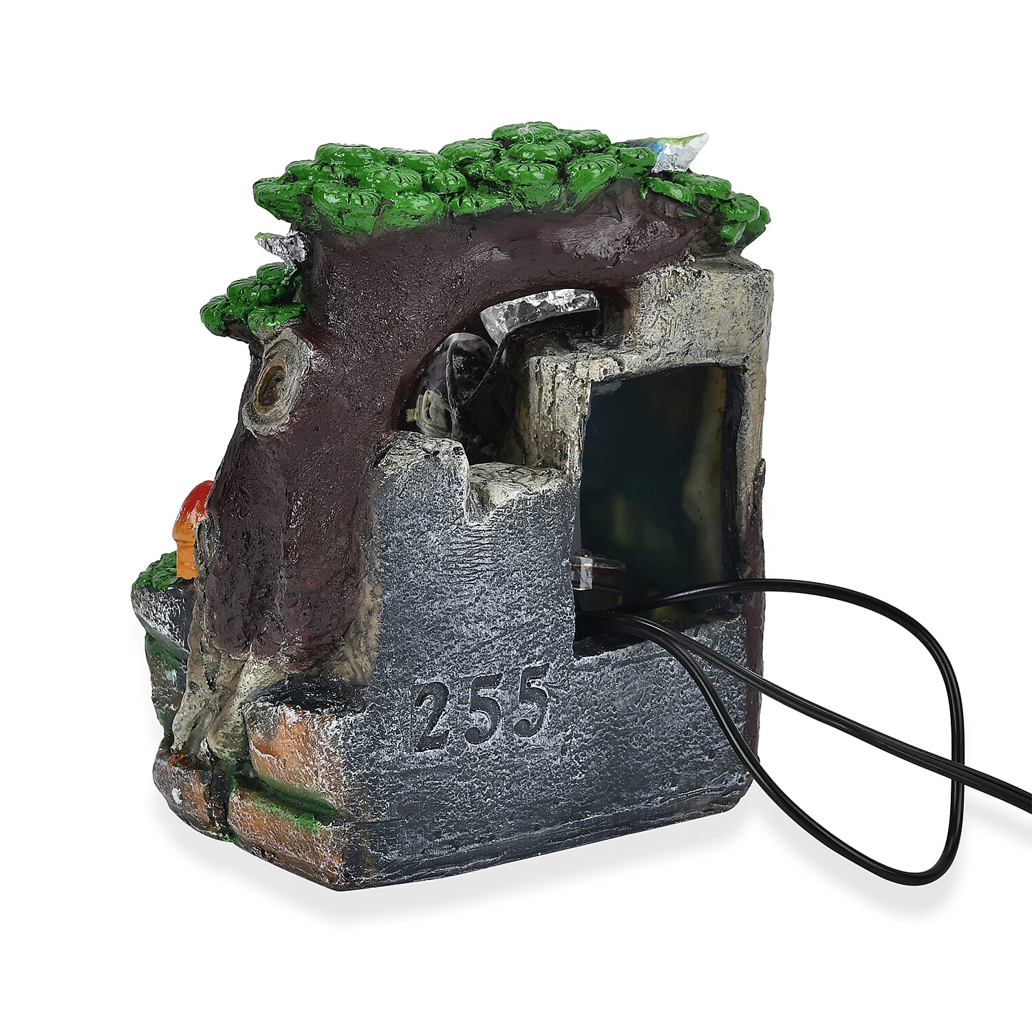 Birds and Plants Pattern Electric Meditation Waterfall Fountain (7.87)