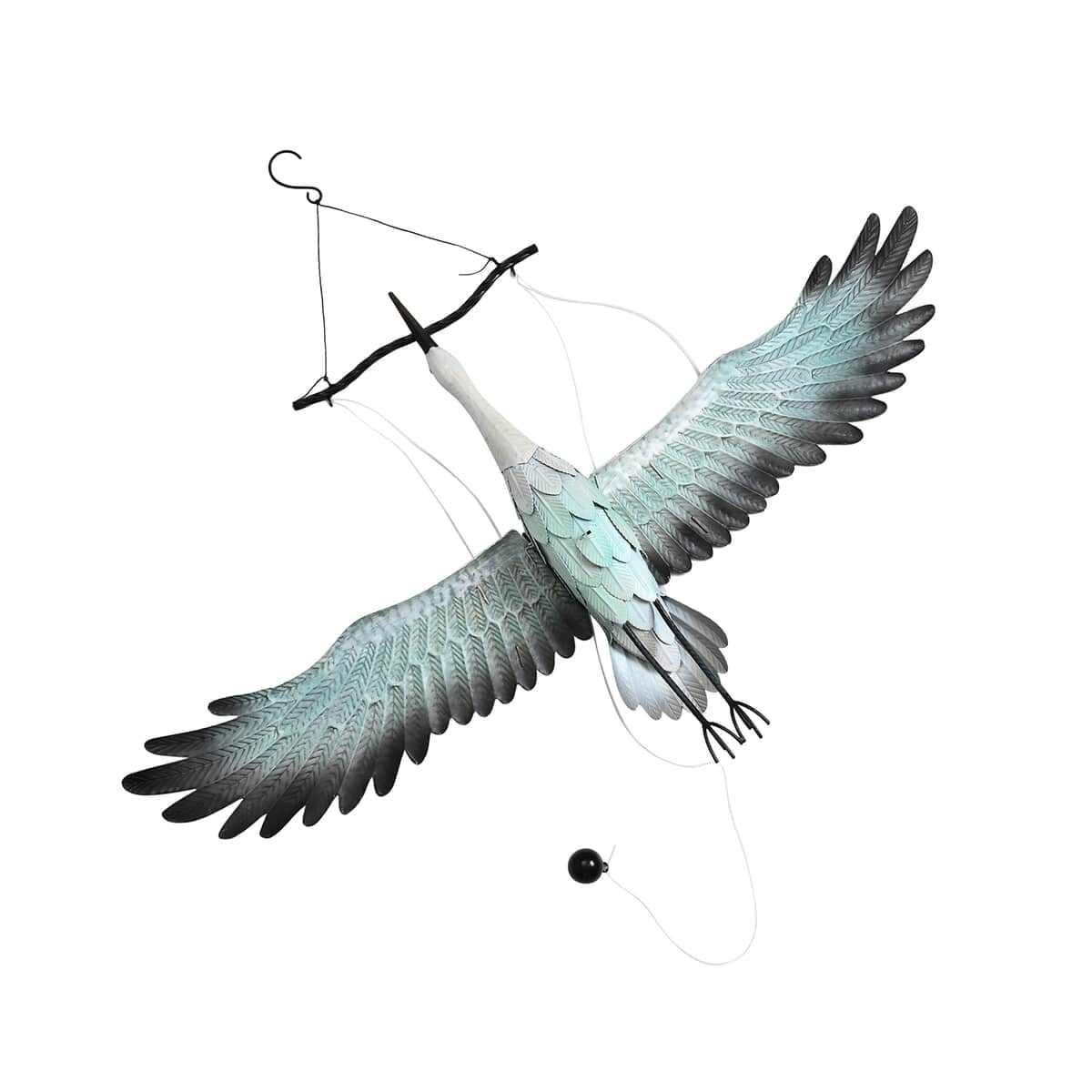 Flying Crane Hanging Decoration Sculpture image number 4