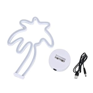 Glowing Palm Neon Sign Decoration Light 3x AA Batteries (Not Included)