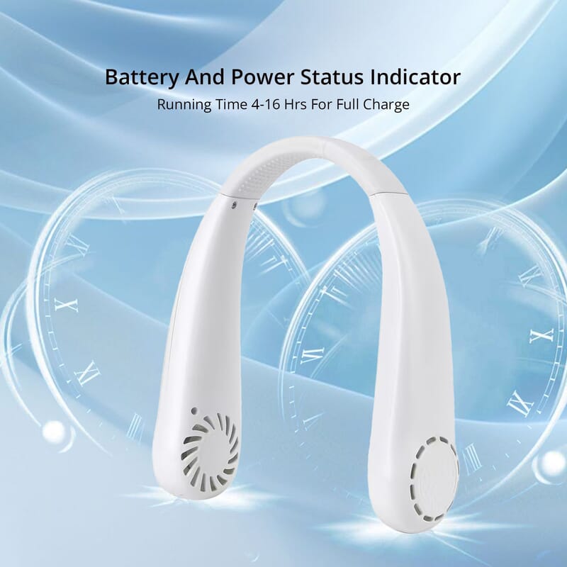 Homesmart White Bladeless Hanging Neck Fan (5V/1A, 5W)