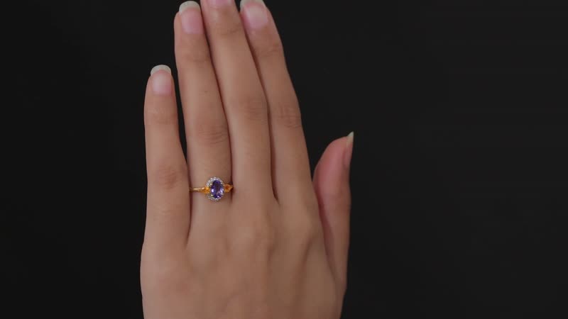 AAA Tanzanite and Multi Gemstone Ring in Vermeil Yellow Gold Over Sterling Silver (Size 10.0) 1.15 ctw