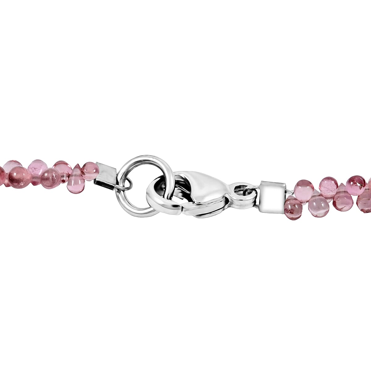 Certified & Appraised Rhapsody 950 Platinum AAA Pink Tourmaline Beaded Graduation Necklace 18 Inches 40.00 ctw image number 3